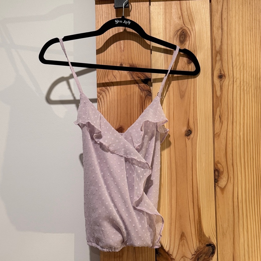 Hollister Light Purple Ruffle Camisole